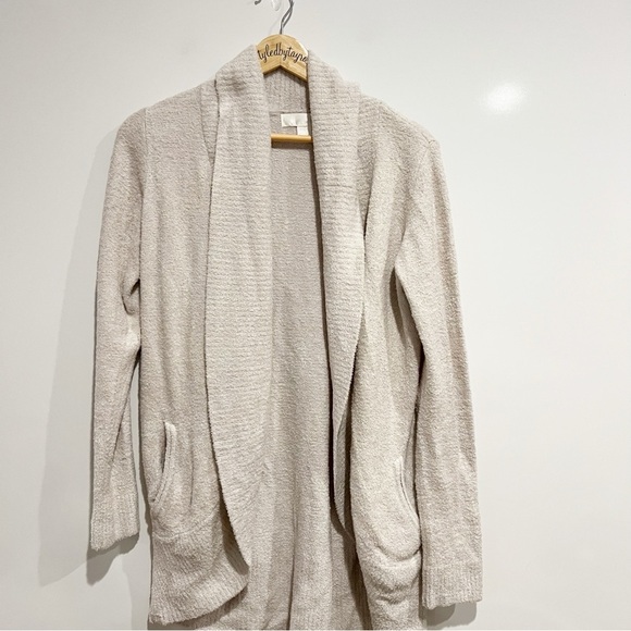 Barefoot Dreams CozyChic Lite Circle Cardigan in Stone - Picture 7 of 7